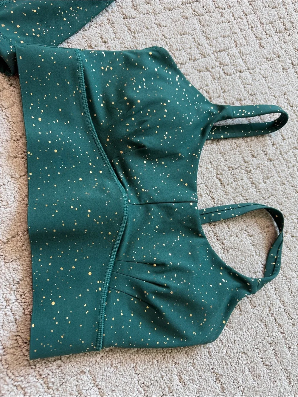 Champagne collection shorts and bra set sz small